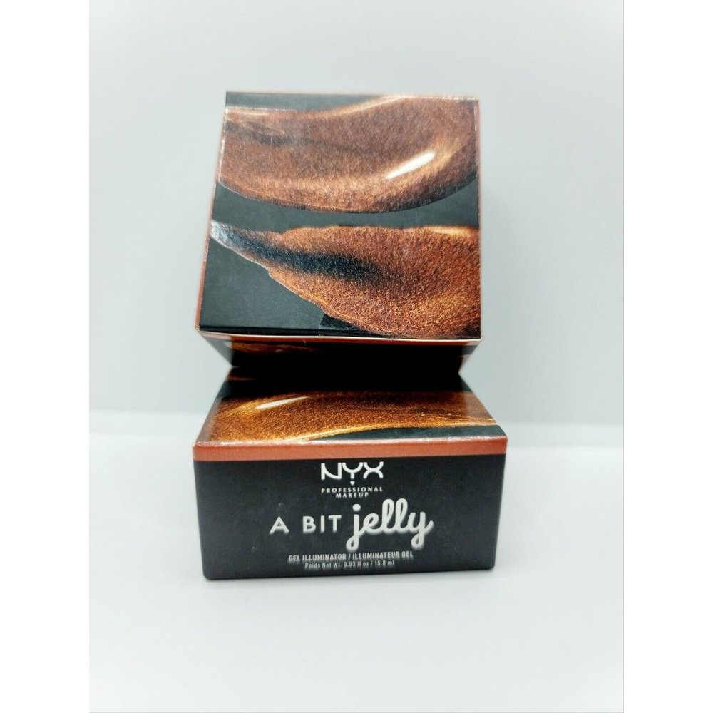 NEW Bronze NYX Professional Makeup A Bit Jelly Highlighter - gel 0.53 fl oz 2pk